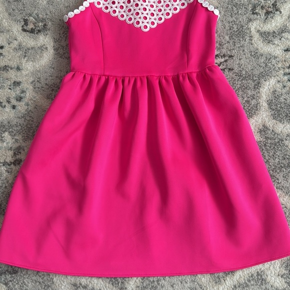Lilly Pulitzer Little Kinley Hot Pink Dress - Picture 3 of 9